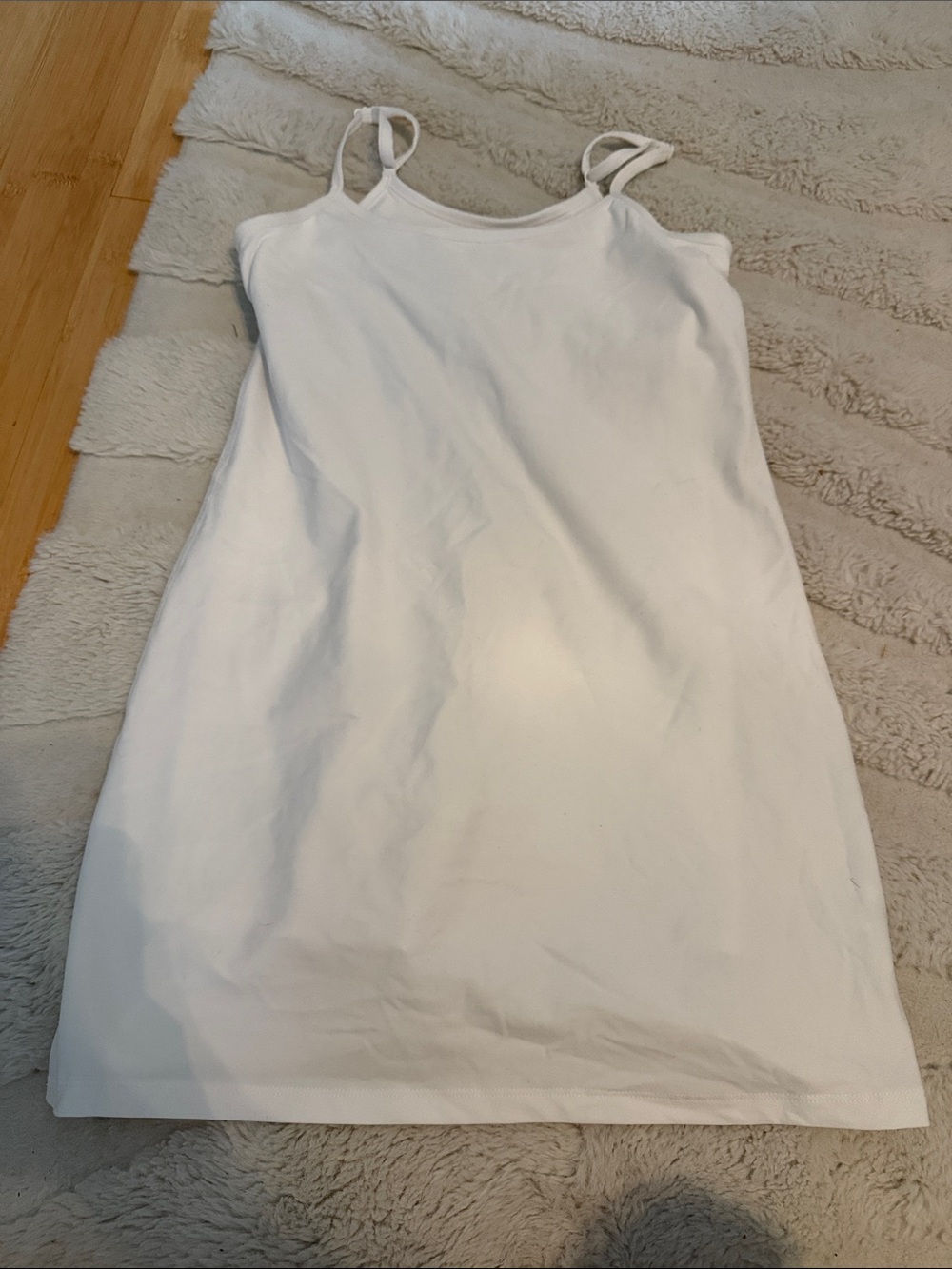 Beyond Yoga White Spaghetti Strap Mini Dress